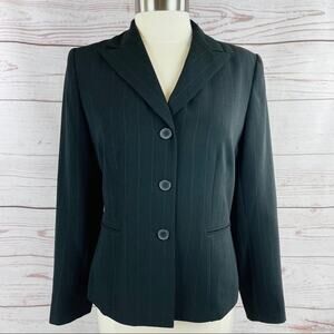 Collections for Le Suit classic black blazer with blue pinstripe